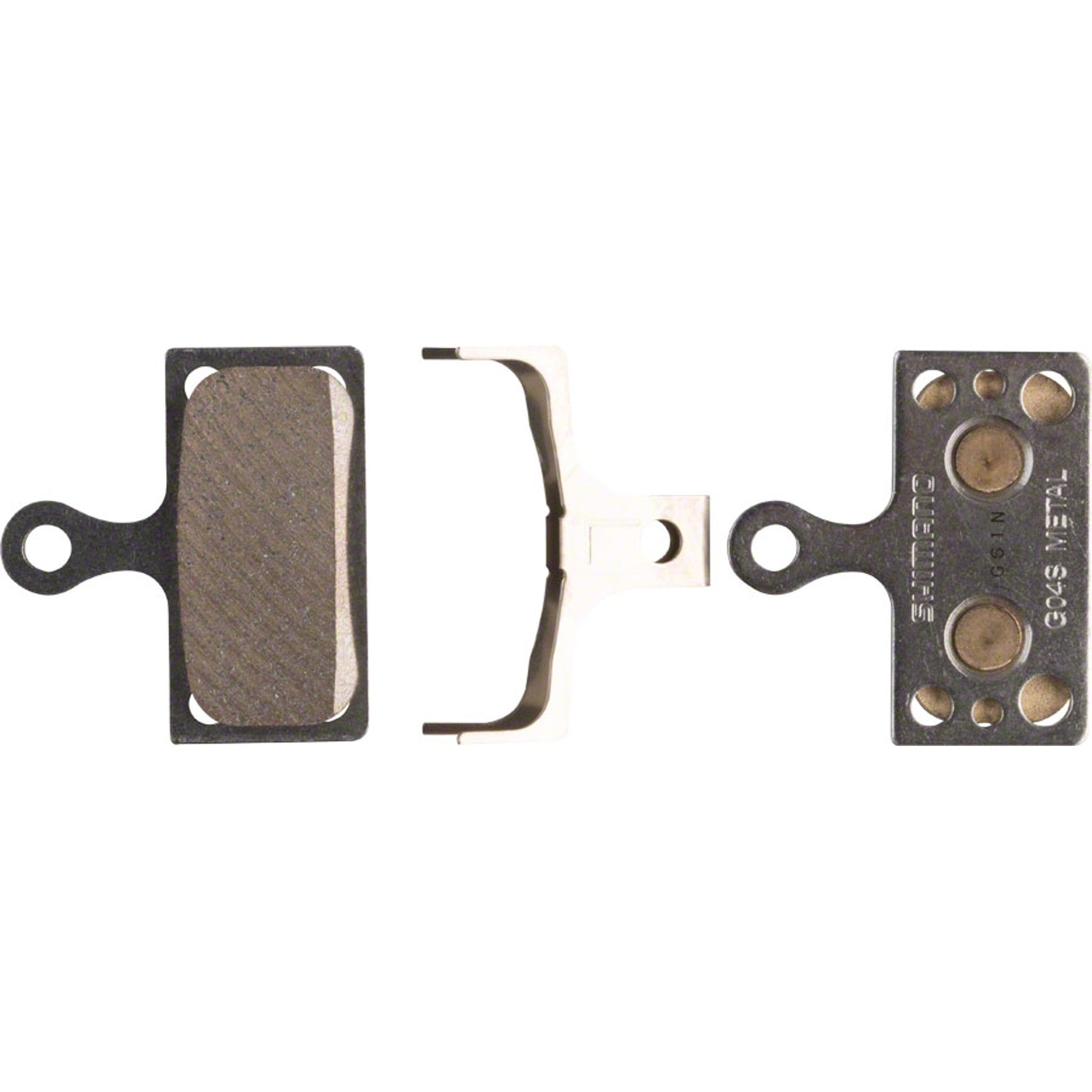 G04S-MX Disc Brake Pads and Springs - Metal Compound, Stainless Steel Back Plate, One Pair
