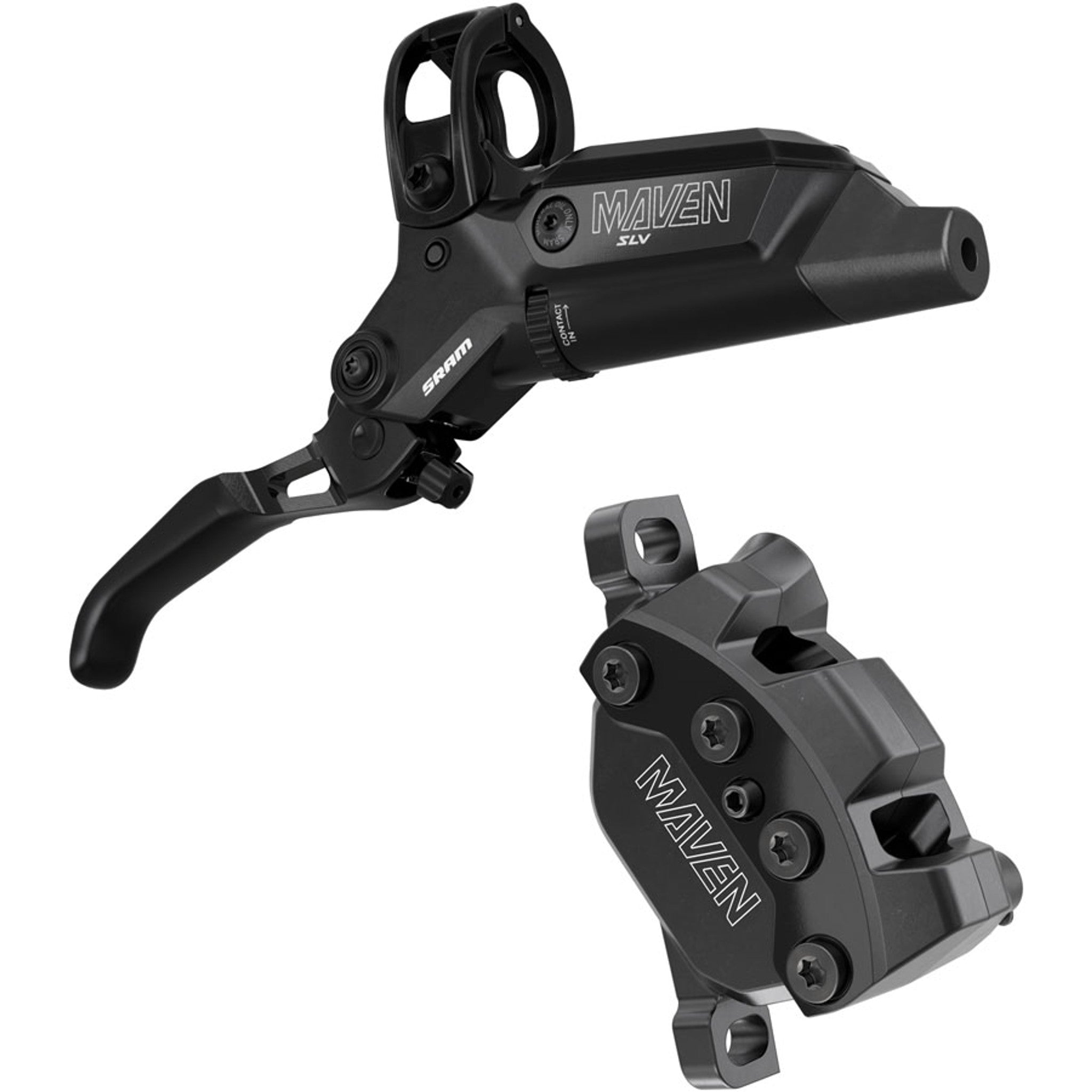 Maven Silver 4-Piston Disc Brake and Lever B1