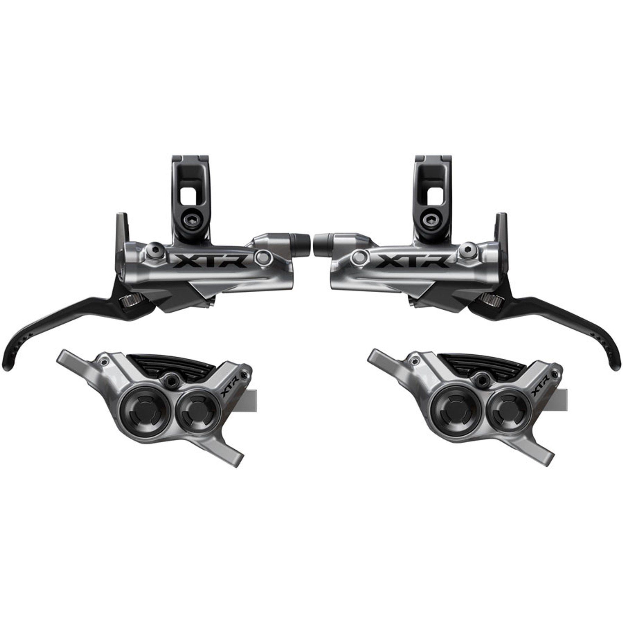 XTR M9220 Enduro Disc Brake Upgrade Kit - Right and Left BL-M9220 Levers, Post Mount, Front and Rear BR-M9220 4-Piston Calipers