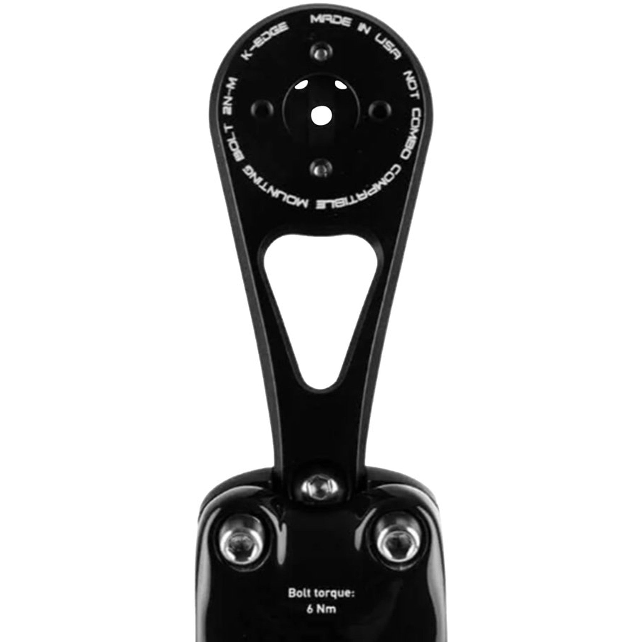 Aero Stem Computer Mount Combo - Black, Garmin/ WAHOO